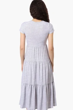 Beechers Brook Dotted Tiered Day Dress - White