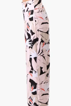Beechers Brook Floral Fold Over Cropped Pants - Pink