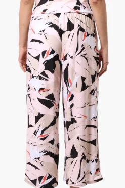 Beechers Brook Floral Fold Over Cropped Pants - Pink