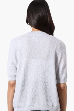 Beechers Brook Textured Open Shrug Cardigan - Grey