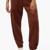 Beechers Brook Tie Waist Suede Cargo Jogger Pants - Brown