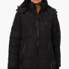 Canada Weather Gear 3/4 Length Bubble Parka Jacket - Black