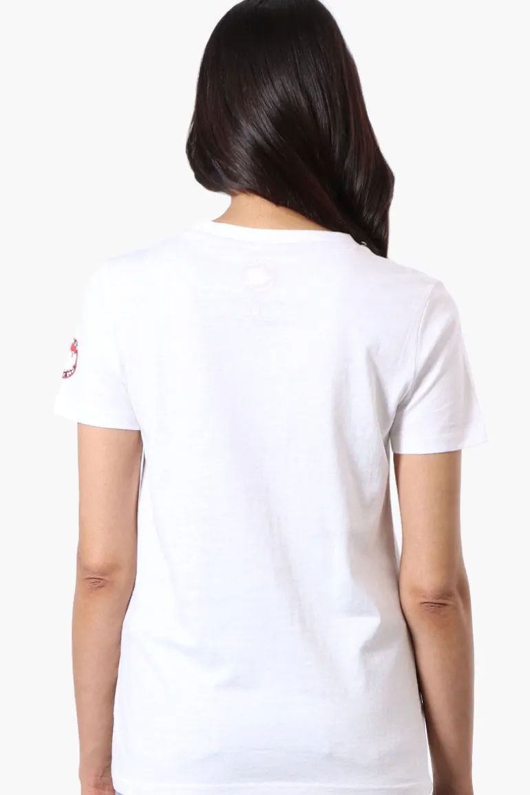 Canada Weather Gear Adventure Awaits Print Tee - White