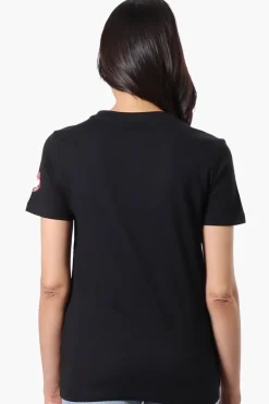 Canada Weather Gear Adventure Awaits Print Tee - Black