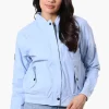 Canada Weather Gear Basic Zip Up Bomber Lightweight Jacket - Blue