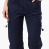 Canada Weather Gear Bungee Waist Cargo Capris - Navy
