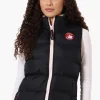 Canada Weather Gear Fleece Lined Collar Bubble Vest - Navy