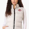 Canada Weather Gear Fleece Lined Collar Bubble Vest - Stone
