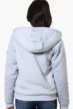 Canada Weather Gear Fleece Lined Zip Up Hoodie - Grey