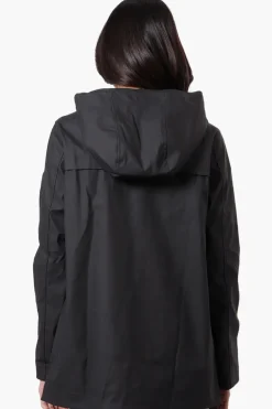 Canada Weather Gear Hooded Soft Shell Lightweight Jacket - Black