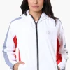 Canada Weather Gear Logo Print Sleeve Ripstop Lightweight Jacket - White
