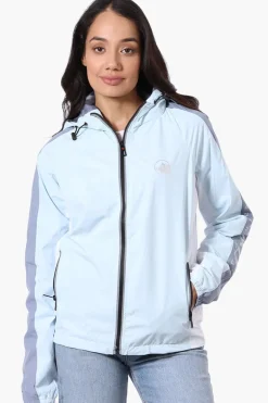 Canada Weather Gear Logo Print Sleeve Ripstop Lightweight Jacket - Aqua