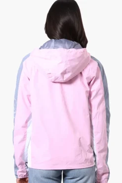 Canada Weather Gear Logo Print Sleeve Ripstop Lightweight Jacket - Pink
