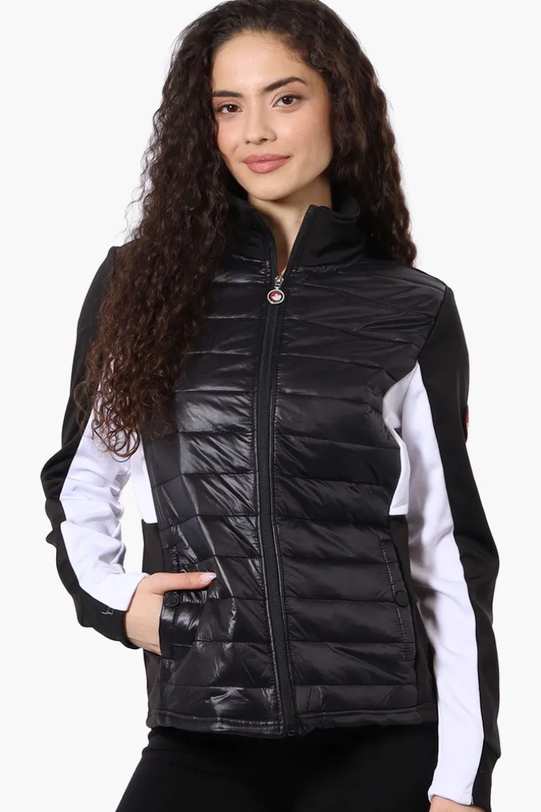 Canada Weather Gear Nylon Puffer Lightweight Jacket - Black