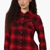 Canada Weather Gear Plaid Button Up Shirt - Red