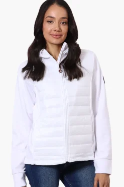 Canada Weather Gear Quilted Nylon Lightweight Jacket - White