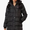 Canada Weather Gear Side Slit Puffer Parka Jacket - Black