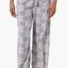 Canada Weather Gear Snowflake Pattern Wide Leg Pajama Pants - Grey
