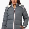 Canada Weather Gear Solid Bubble Bomber Jacket - Grey