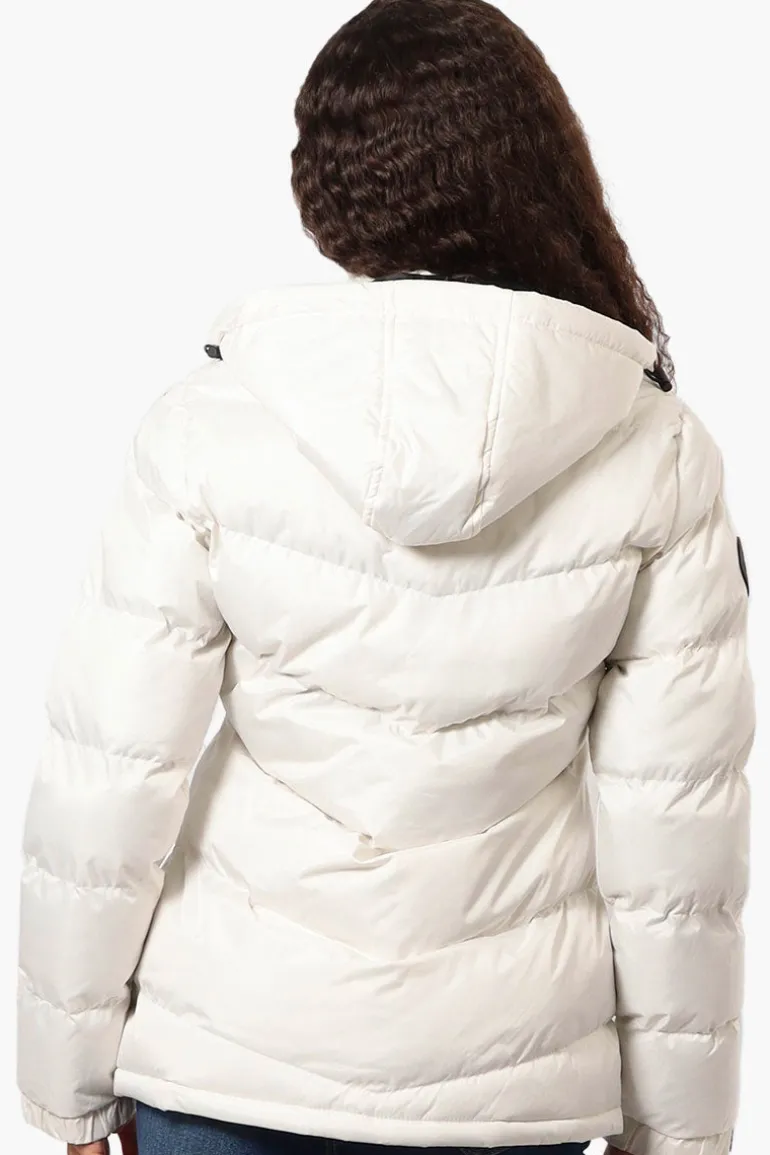 Canada Weather Gear Solid Bubble Bomber Jacket - White