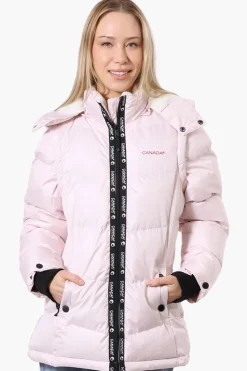 Canada Weather Gear Zip Off Sleeve Bomber Jacket - Blush
