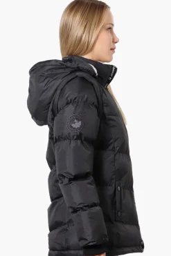 Canada Weather Gear Zip Off Sleeve Bomber Jacket - Black
