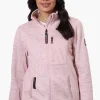 Canada Weather Gear Zip Up Chest Pocket Fleece Lightweight Jacket - Pink
