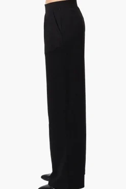 Costa Blanca Pleated Wide Leg Pants - Black