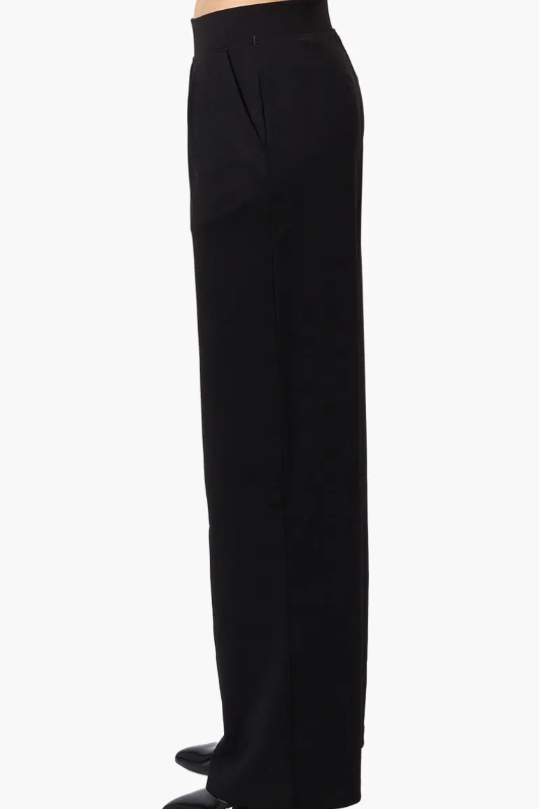 Costa Blanca Pleated Wide Leg Pants - Black