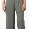 Costa Blanca Solid Fold Over Cropped Pants - Olive