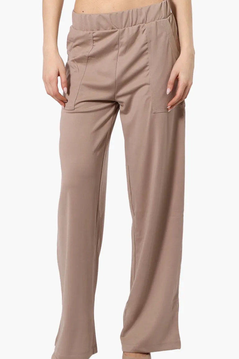 Costa Blanca Wide Leg Pants - Beige