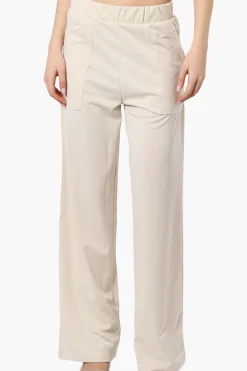 Costa Blanca Wide Leg Pants - Cream