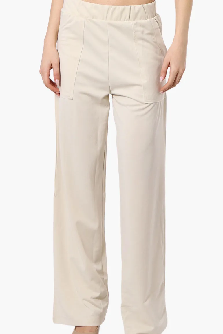 Costa Blanca Wide Leg Pants - Cream