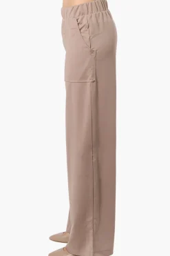 Costa Blanca Wide Leg Pants - Beige