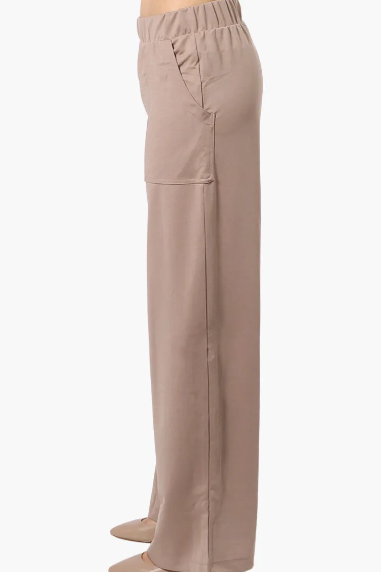 Costa Blanca Wide Leg Pants - Beige