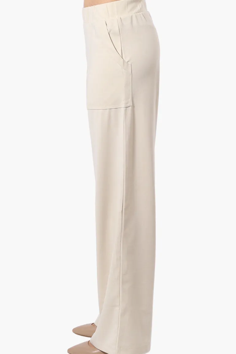 Costa Blanca Wide Leg Pants - Cream