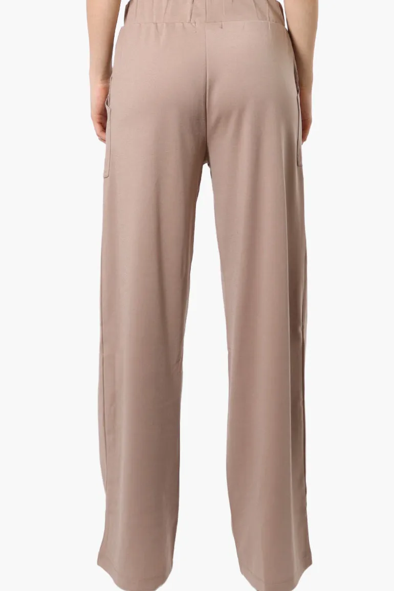 Costa Blanca Wide Leg Pants - Beige