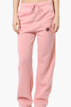 Fahrenheit Aspen Print Fleece Sweatpants - Pink