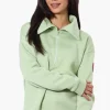 Fahrenheit Basic 1/4 Zip Pullover Sweater - Green