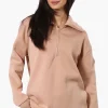 Fahrenheit Basic 1/4 Zip Pullover Sweater - Camel