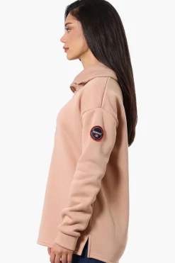 Fahrenheit Basic 1/4 Zip Pullover Sweater - Camel