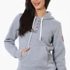 Fahrenheit Basic Henley Hoodie - Grey