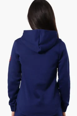 Fahrenheit Basic Henley Hoodie - Navy