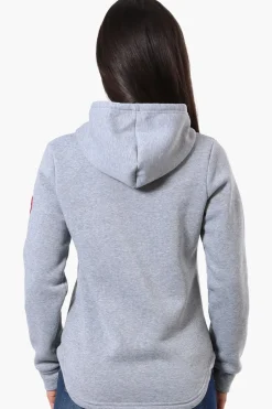 Fahrenheit Basic Henley Hoodie - Grey