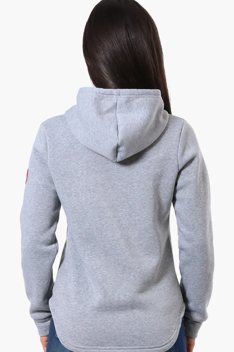 Fahrenheit Basic Henley Hoodie - Grey