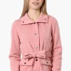 Fahrenheit Belted Fleece Lightweight Jacket - Pink