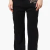 Fahrenheit Brooklyn Print Fleece Sweatpants - Black