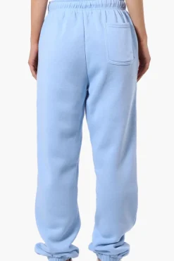 Fahrenheit London Print Fleece Joggers - Blue