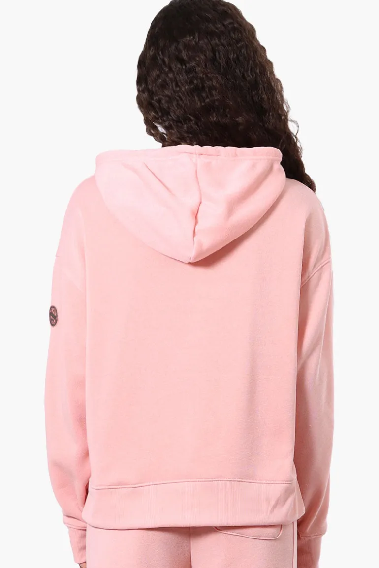 Fahrenheit Oversized Aspen Print Hoodie - Pink