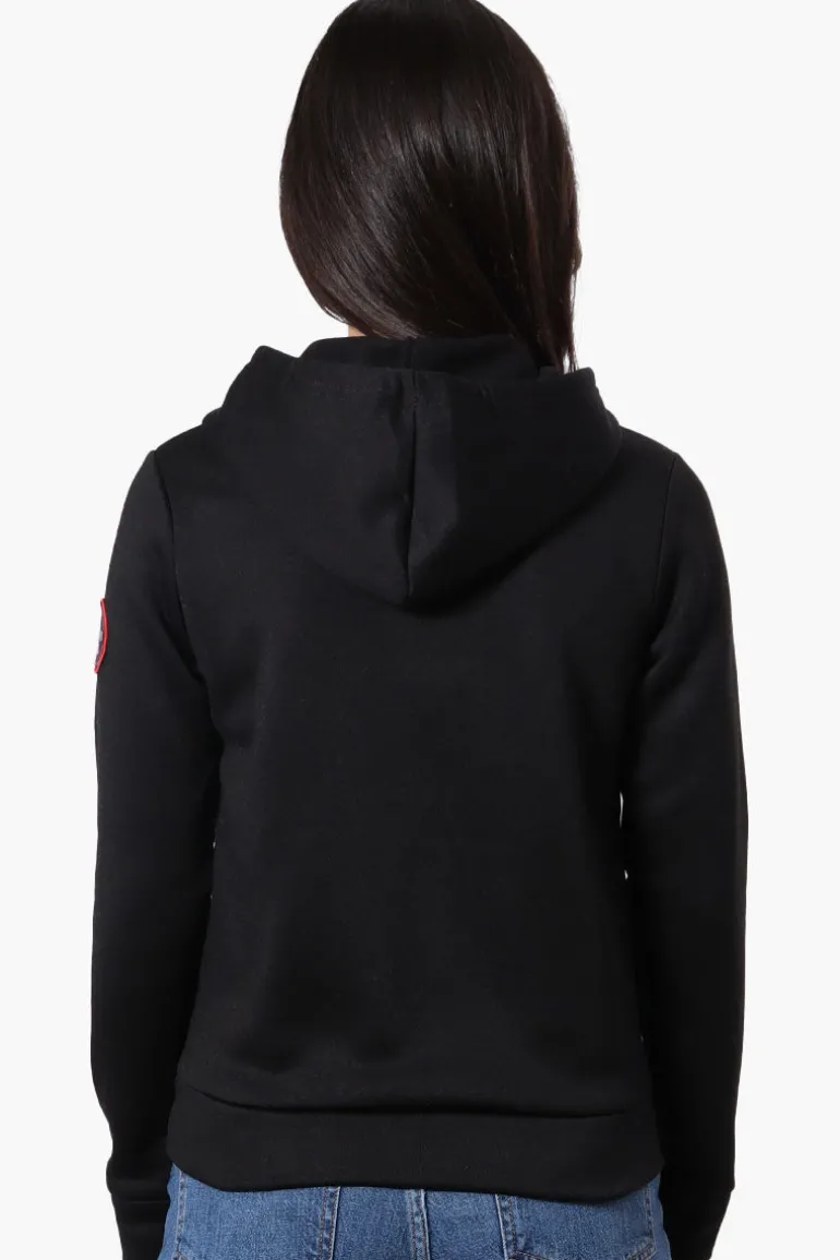 Fahrenheit Piping Detail Zip Up Hoodie - Black
